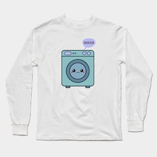 Kawaii Washing Machine Long Sleeve T-Shirt